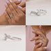 A collage of Fancy Shape Lab Made Diamond Women's Jewelry