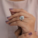 [A Women wearing Rose Diamond Wedding Ring]-[Ouros Jewels]