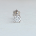 [Front View of Nose Pin With Round Shape Diamond]-[Ouros Jewels]