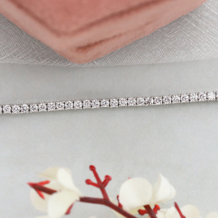 Shining lab made diamond tennis bracelet for womens