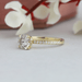 [Round Cut Hidden Halo Diamond Ring For Women Made In 18K Yellow Gold]-[Ouros Jewels]