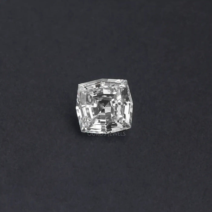 1 carat step cut cushion loose lab grown diamond created at Ouros Jewels