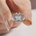 [Top of Butterfly Shape Cluster Ring]-[Ouros Jewels]