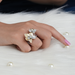 [Vintage Looks Of Floral Style Ring]-[Ouros Jewels]