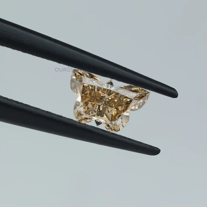 0.40 Carat Fancy Yellow Butterfly Lab Grown Diamond
