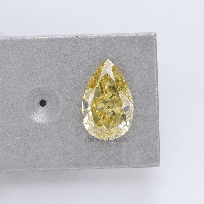 [Pear Cut Lab Created Diamond]-[Ouros Jewels]