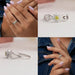Collage of Yellow Round Cut Halo Diamond Anniversary Ring